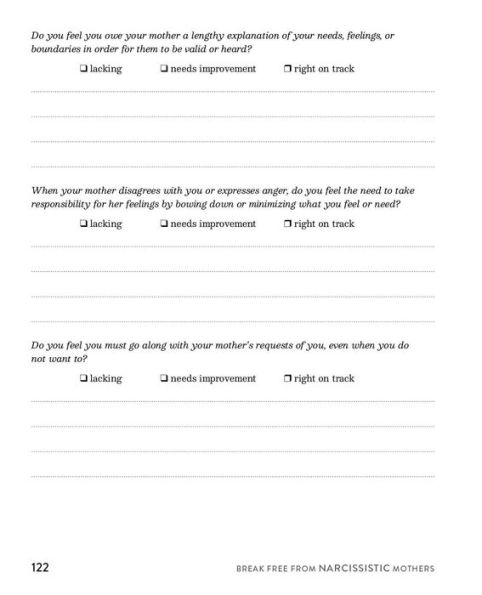 Break Free from Narcissistic Mothers: A Step-by-Step Workbook for Ending Toxic Behavior, Setting Boundaries, and Reclaiming Your Life