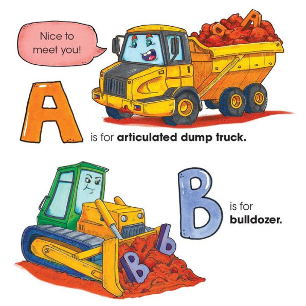 Danny the Digger Learns ABCs: Practice Alphabet with Bulldozers, Cranes, Dump Trucks, and more Construction Site Vehicles!