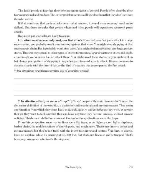 Panic Attacks Workbook: Second Edition: A Guided Program for Beating the Panic Trick, Fully Revised and Updated