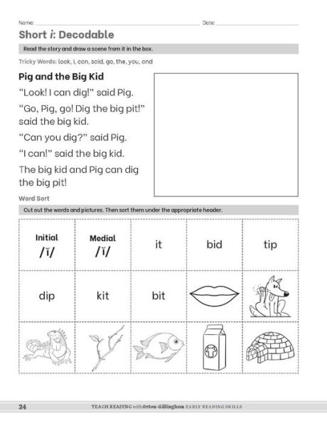 Teach Reading with Orton-Gillingham: Early Reading Skills: A Companion Guide with Dictation Activities, Decodable Passages, and Other Supplemental Materials for Struggling Readers and Students with Dyslexia