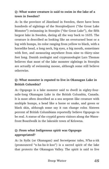 The Big Book of Cryptid Trivia: Fun Facts and Fascinating Folklore about Bigfoot, Mothman, Loch Ness Monster, the Yeti, and More Elusive Creatures