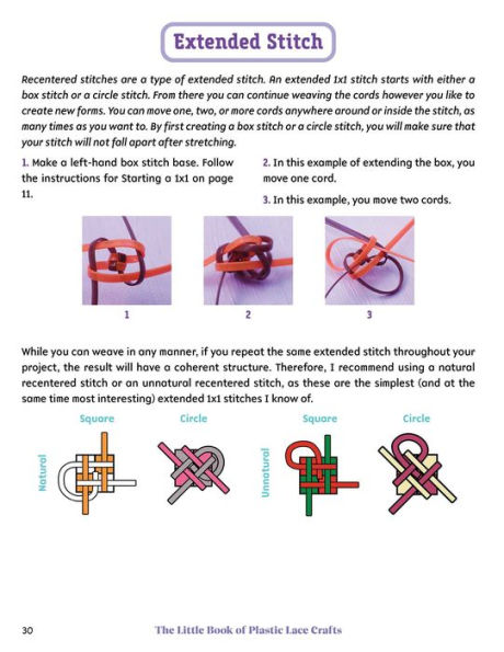 The Little Book of Plastic Lace Crafts: A Step-by-Step Guide to Making Lanyards, Key Chains, Bracelets, and Other Crafts with Boondoggle, Scoubidou, Gimp, and Plastic Lace