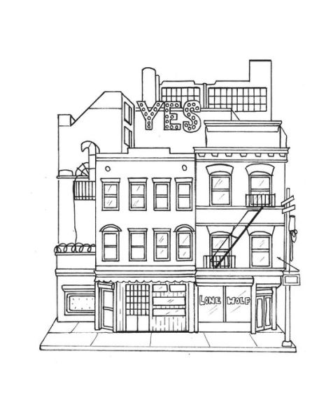 Brooklyn Bound: A Coloring Book: Including Williamsburg, Prospect Park, Coney Island, and More