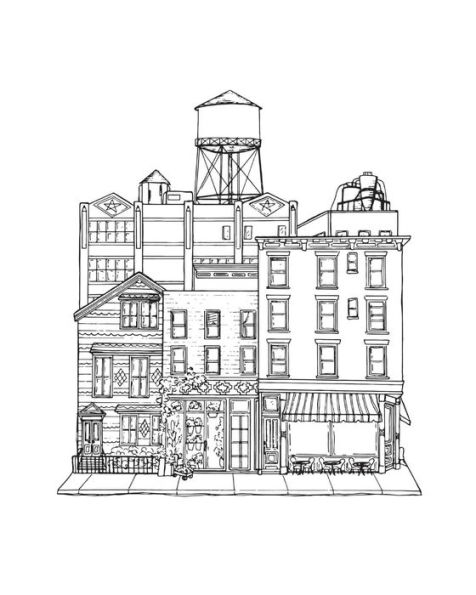 Brooklyn Bound: A Coloring Book: Including Williamsburg, Prospect Park, Coney Island, and More
