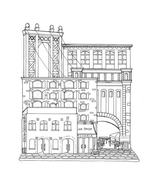 Brooklyn Bound: A Coloring Book: Including Williamsburg, Prospect Park, Coney Island, and More