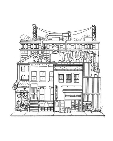Brooklyn Bound: A Coloring Book: Including Williamsburg, Prospect Park, Coney Island, and More