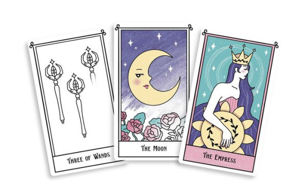 Set of 6] Tarot: The Lovers - Blank 4x6 Folding Cards with