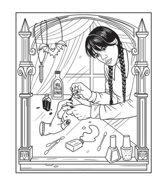 Wednesday: An Unofficial Coloring Book of the Morbid and Ghastly
