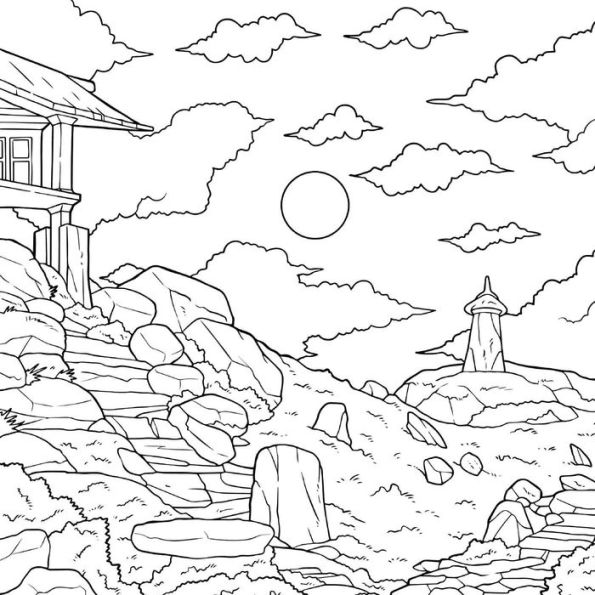 Land of Spirits: An Unofficial Coloring Book