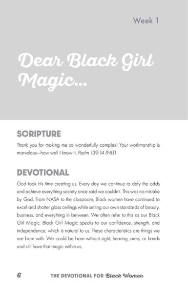 The Devotional for Black Women: 52 Weeks of Affirmations, Bible Verses, and Journal Prompts to Strengthen Your Spirituality and Embrace Black Girl Magic
