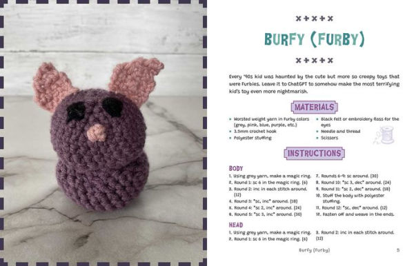 TUVA Sweet Crochet Animals Pattern Book - Wish I Were Stitching