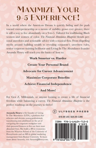 The Financial Abundance Blueprint: a Black Woman's Guide to Achieve Literacy, Build Successful Career, and Break Boundaries