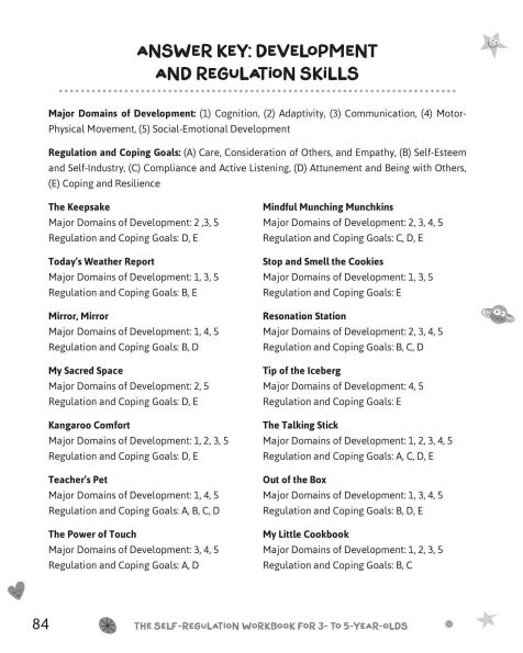 The Self-Regulation Workbook for 3- to 5-Year-Olds: Play-Based and Creative Activities Build Coping Skills Handle Big Emotions