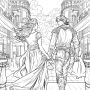 Alternative view 4 of The Romantasy Coloring Book: An Adult Coloring Book Featuring 24 Gorgeous Romance and Fantasy-Themed Illustrations