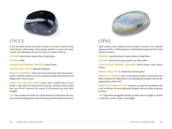 Crystals for Witches: Rituals, Spells, and Practices Stone Spirit Magic