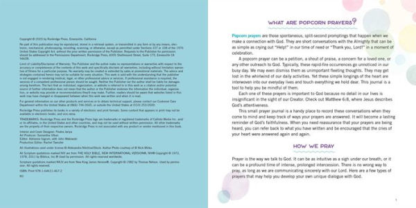 Popcorn Prayer Journal: For Quick Prayers, Praise, and Thanks