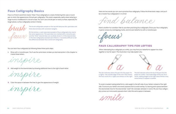 Easy Creative Lettering: A Step-by-Step Guide to Lettering, Flourishing, and More