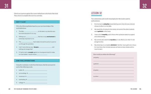 The Vocabulary Workbook for 8th Grade: Weekly Activities to Boost Your Word Power