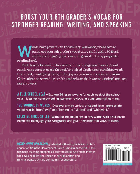 The Vocabulary Workbook for 8th Grade: Weekly Activities to Boost Your Word Power