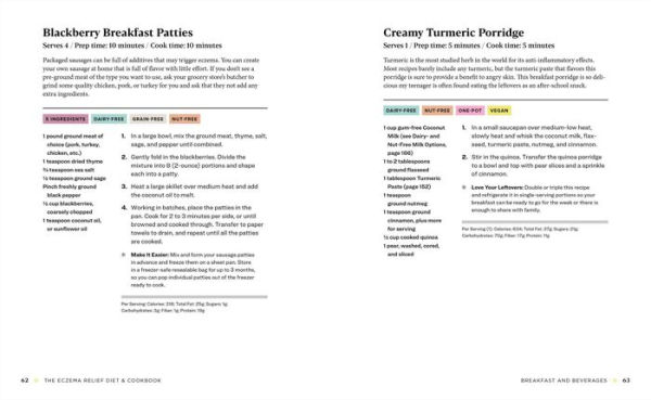 The Eczema Relief Diet & Cookbook: Short-Term Meal Plans to Identify Triggers and Soothe Flare-Ups