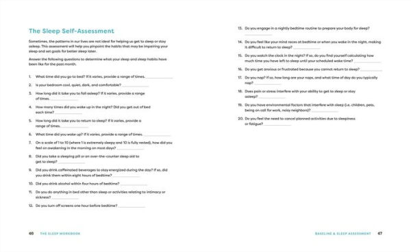 the Sleep Workbook: Easy Strategies to Break Anxiety-Insomnia Cycle