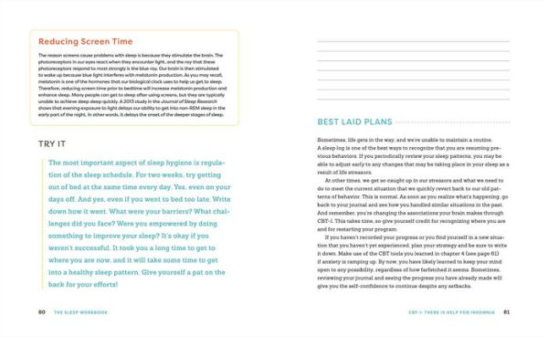 the Sleep Workbook: Easy Strategies to Break Anxiety-Insomnia Cycle