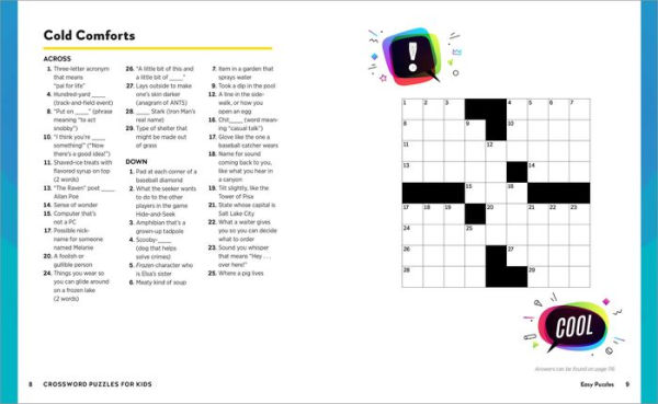 Crossword Puzzles for Kids: A Fun and Challenging Puzzle Book