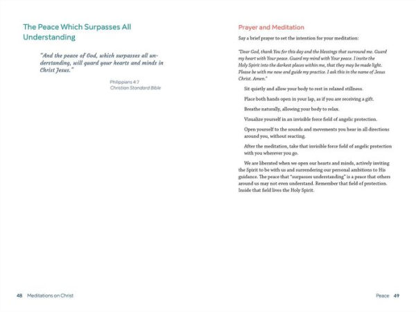 Meditations on Christ: A 5-Minute Guided Journal for Christians