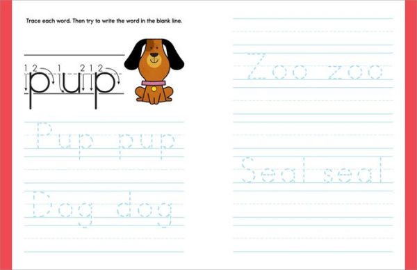 My First Alphabet Tracing Workbook: Practice Pen Control with ABCs and Animal Words