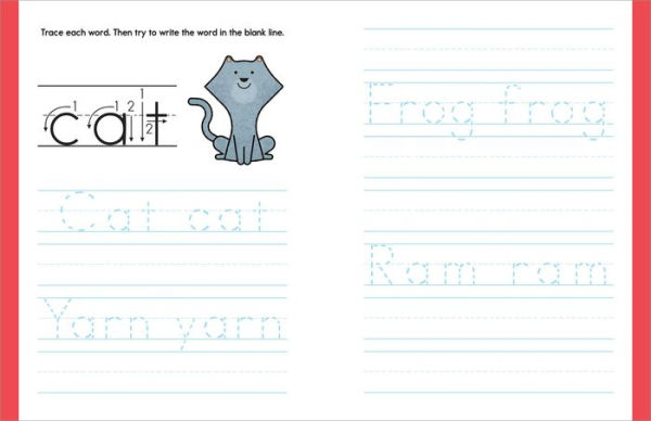 My First Alphabet Tracing Workbook: Practice Pen Control with ABCs and Animal Words