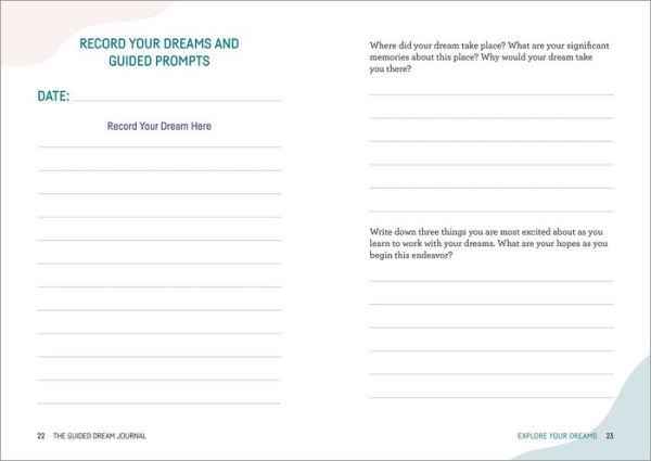 the Guided Dream Journal: Record, Reflect, and Interpret Hidden Meanings Your Dreams