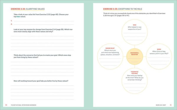 The Motivational Interviewing Workbook: Exercises to Decide What You Want and How Get There