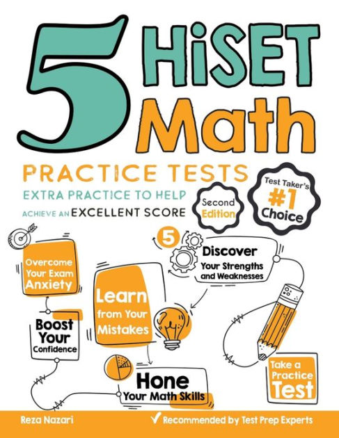 5 HiSET Math Practice Tests: Extra Practice to Help Achieve an ...