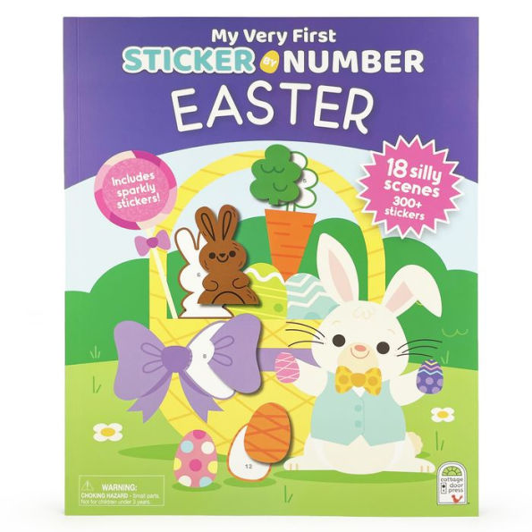 Funny Easter Bunny: My Very First Sticker by Number