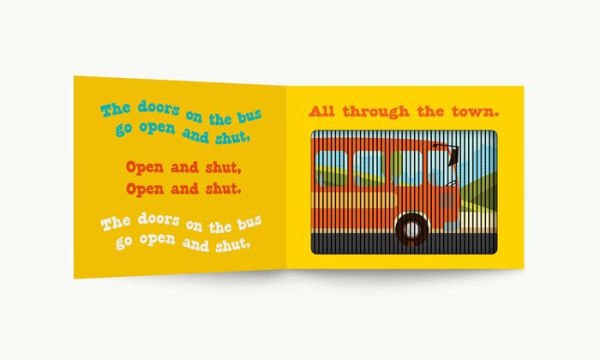 The Wheels on the Bus: A Sing-A-Long Moving Animation Book (Kid's Songs, Nursery Rhymes, Animated Book, Children's Book)