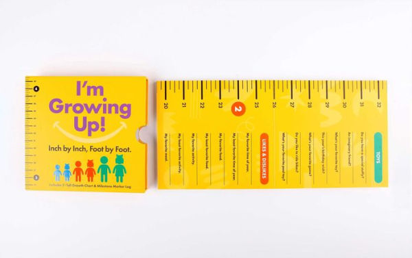 I'm Growing Up: Foot by Foot, Inch by Inch: A Wall-Hanging Guided Journal to Chart and Record Your Kids' Growth!