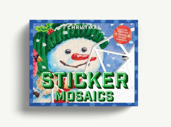 Sticker Mosaics: Christmas: Puzzle Together 12 Unique Holiday Designs
