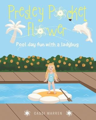 Presley Pocket Flower: Pool day fun with a ladybug