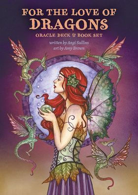 For The Love of Dragons Oracle Deck & Book Set: Artist Amy Brown's Special Collector's Set for Fortune-Telling with 44 Pink Gilt-Edged Cards, Organza Pouch & 104-Page Guidebook