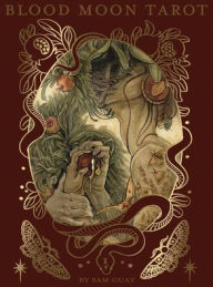 Title: Blood Moon Tarot: Deluxe 78-Card Tarot Deck with Ethereal Watercolor Art, Linen Finish, Burgundy Edges, and Hardcover Book - Gold Foil-Accented Set, Author: Sam Guay