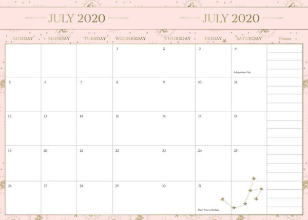 Harry Potter 2020-2021 Weekly Planner