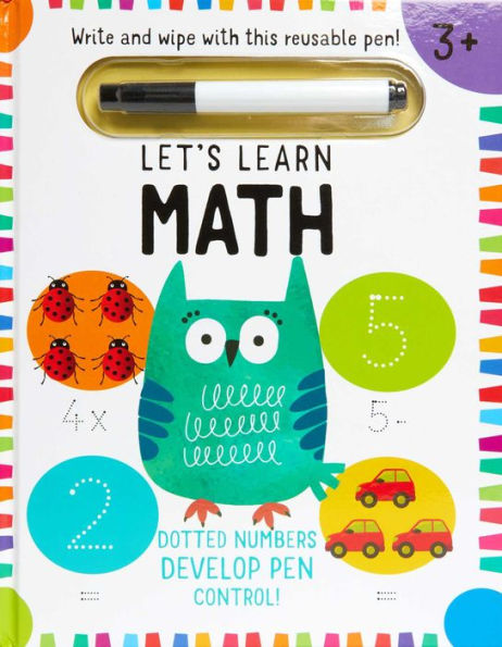 Let's Learn: First Math Skills: (Early Math Skills, Number Writing Workbook, Addition and Subtraction, Kids' Counting Books, Pen Control, Write and Wipe)