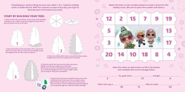 L.O.L. Surprise! Bling-A-Tree Advent Calendar: (LOL Surprise, Trim a Tree, Craft Kit, 25+ Surprises, L.O.L. For Girls Aged 6+)