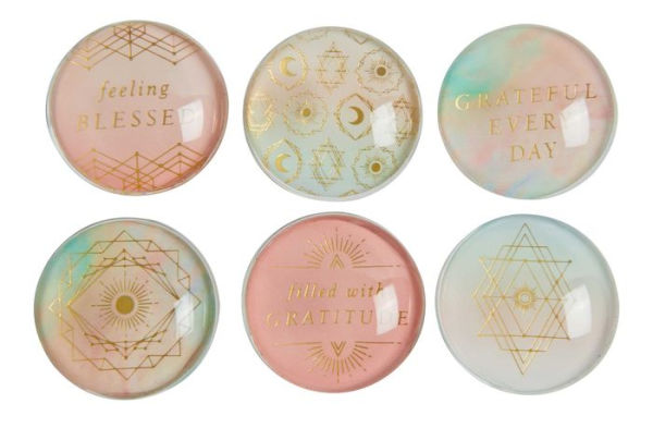 Gratitude: Glass Magnet Set (Set of 6)