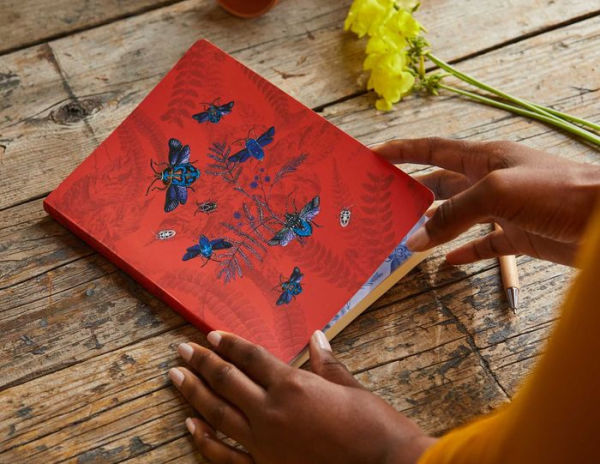 Art of Nature: Flight of Beetles Notebook with Elastic Band