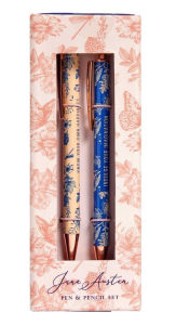 Title: Jane Austen: Floral Pen and Pencil Set (Set of 2)