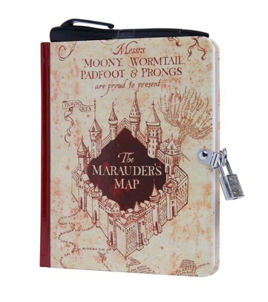 Harry Potter: Marauder's Map Invisible Ink Lock & Key Diary