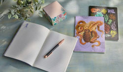 Alternative view 6 of Art of Nature: Under the Sea Sewn Notebook Collection (Set of 3): (Cute Stationery Gift, Gift for Girls, Notebooks)