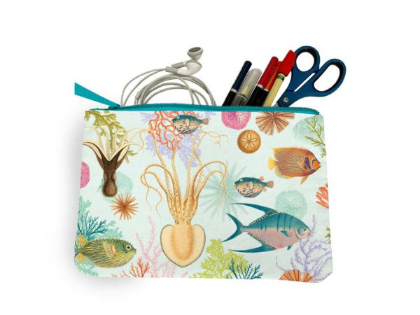 Art of Nature: Under the Sea Accessory Pouch: (Nature Stationery, Pencil Pouch)