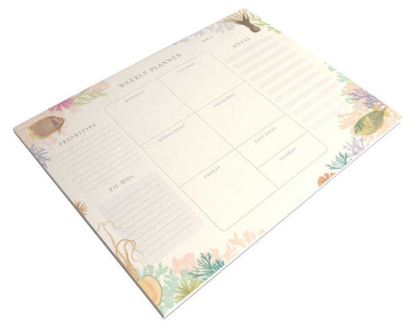 Art of Nature: Under the Sea Weekly Planner Notepad: (Undated Weekly Planner, Cute Stationery Gift, Gift for Girls)